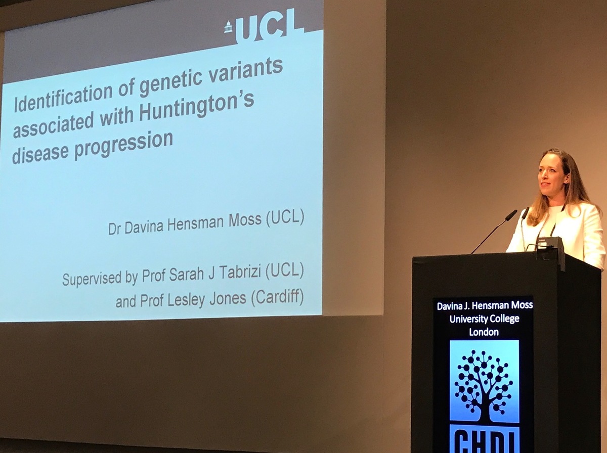 Davina Hensman Moss z UCL zidentyfikowała różnice genetyczne, które czynią mutację genetyczna HD bardziej niestabilną  